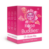 The pink Skins Rose Buddies - The Rose Flix features floral designs, offers 20 modes, water resistance, and a discreet design for clitoral play. Made from body-safe silicone, it promises Your Floral Finger of Fun and a Super Strong Fingering Motion.