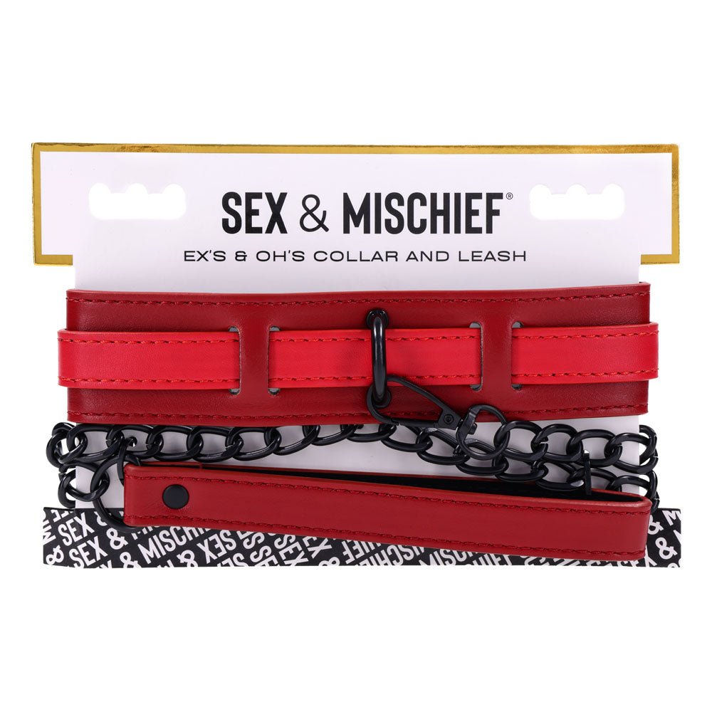 Buy S&M Exs & Ohs Collar and Leash - Red Neck Restraint at Oh Joy. Discover premium sexual toys with discreet shipping at the best price in NZ