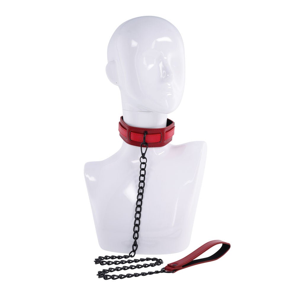 Buy S&M Exs & Ohs Collar and Leash - Red Neck Restraint at Oh Joy. Discover premium sexual toys with discreet shipping at the best price in NZ