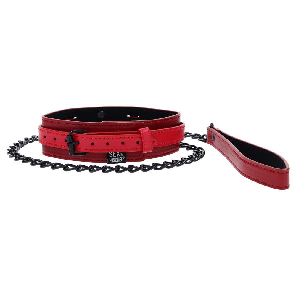 Buy S&M Exs & Ohs Collar and Leash - Red Neck Restraint at Oh Joy. Discover premium sexual toys with discreet shipping at the best price in NZ