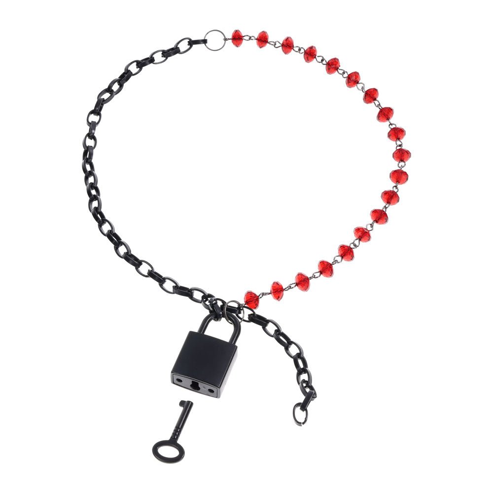 Buy S&M Exs & Ohs Crystal Day Collar - Red/Black Collar Jewellery at Oh Joy. Discover premium sexual toys with discreet shipping at the best price in NZ