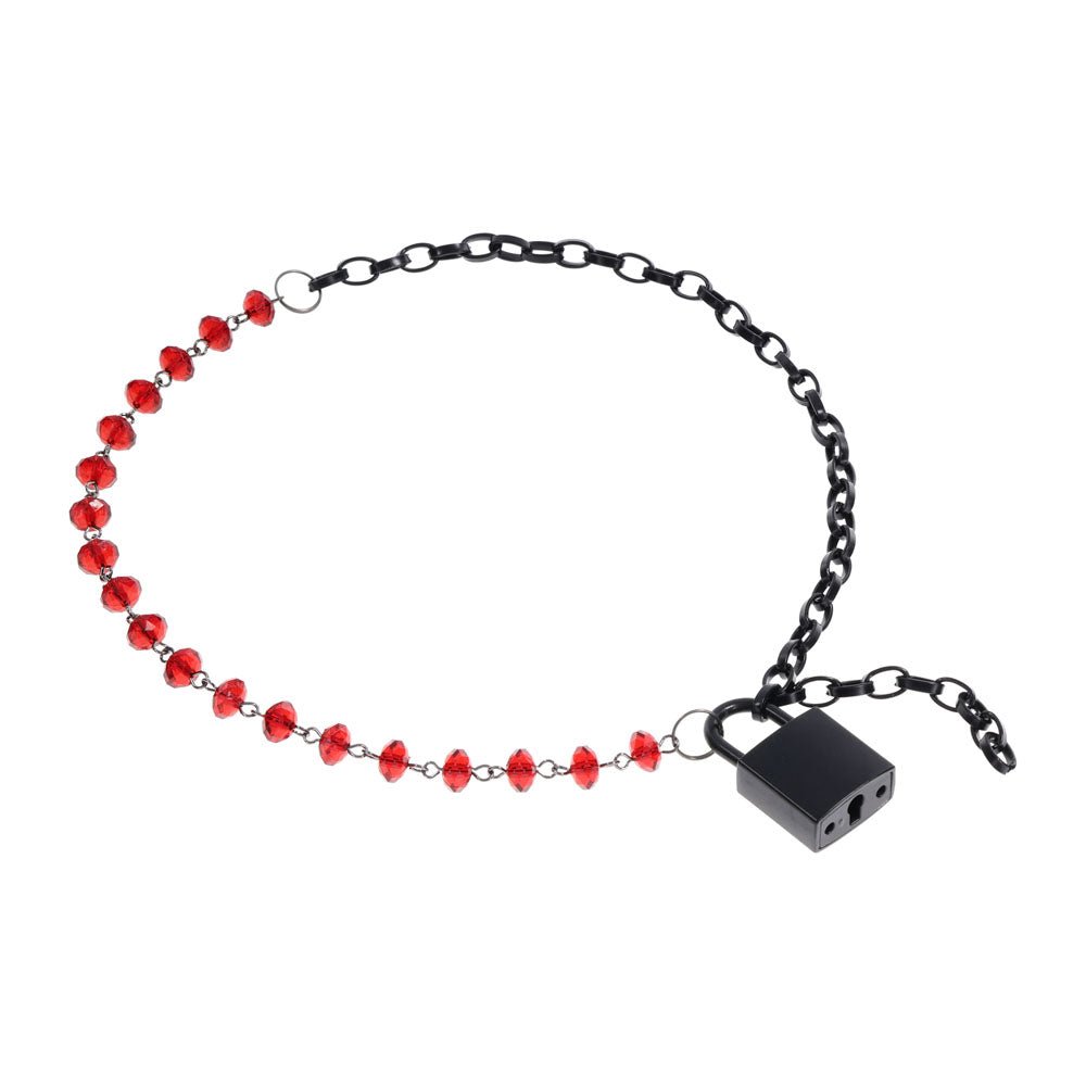 Buy S&M Exs & Ohs Crystal Day Collar - Red/Black Collar Jewellery at Oh Joy. Discover premium sexual toys with discreet shipping at the best price in NZ