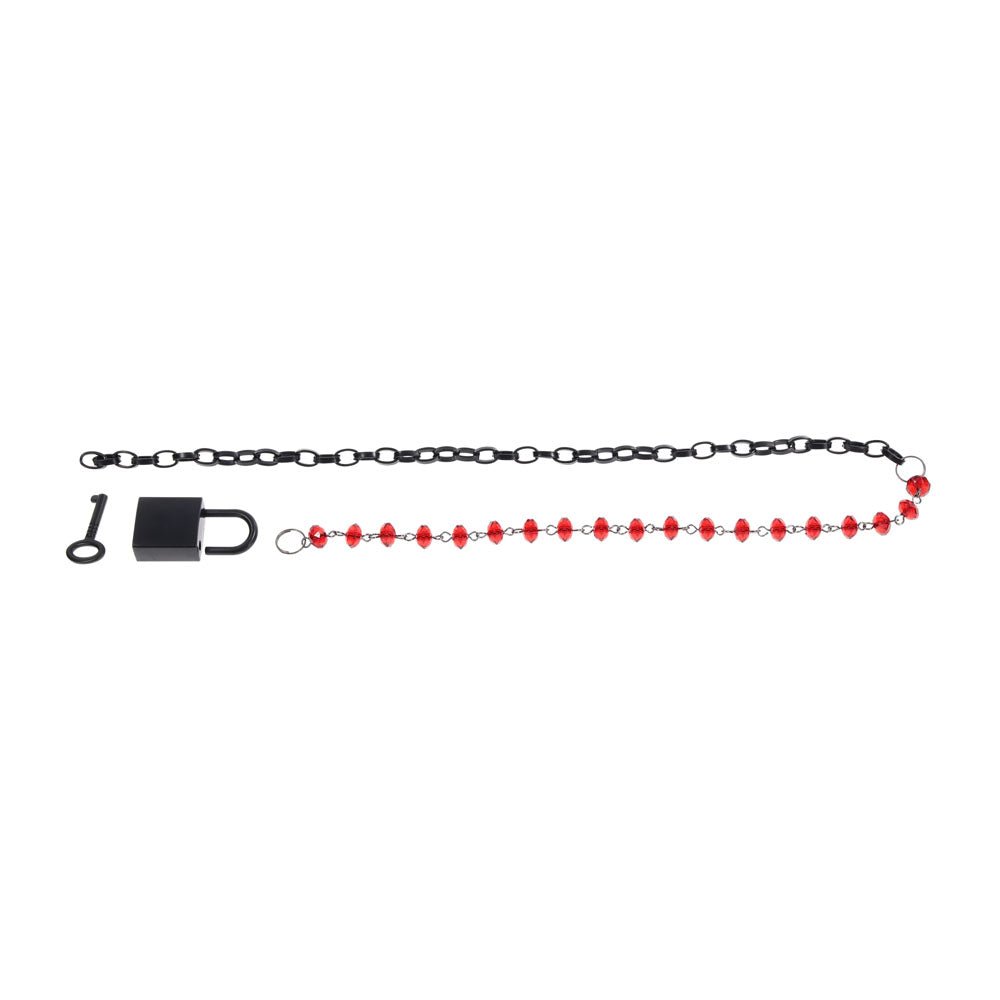 Buy S&M Exs & Ohs Crystal Day Collar - Red/Black Collar Jewellery at Oh Joy. Discover premium sexual toys with discreet shipping at the best price in NZ