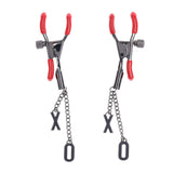 Buy S&M Exs & Ohs Nipple Clamps - Red Tipped Metal Nipple Clamps - Set of 2 at Oh Joy. Discover premium sexual toys with discreet shipping at the best price in NZ