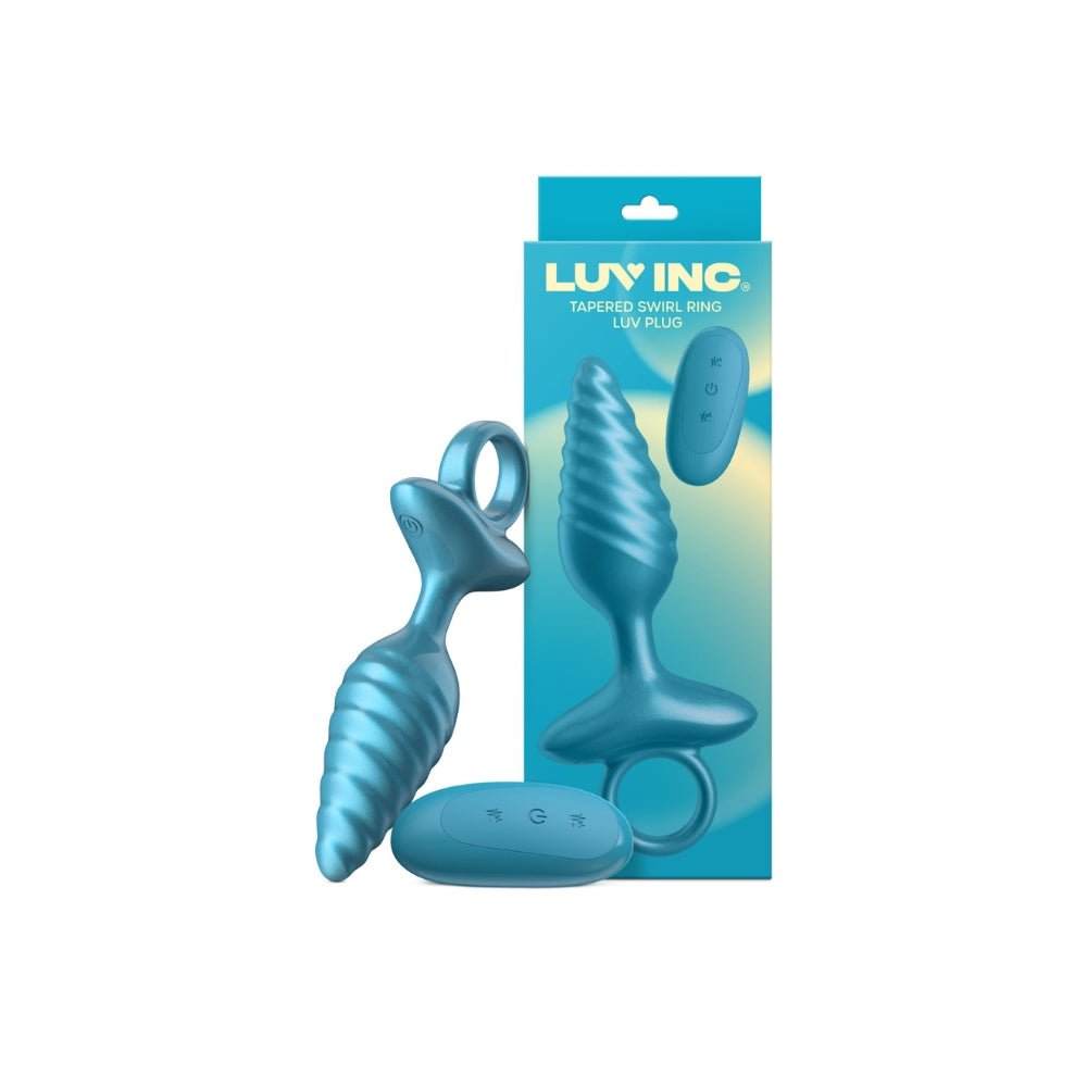 Buy Tapered Swirl Ring Luv Plug - Metallic Blue at Oh Joy. Discover premium sexual toys with discreet shipping at the best price in NZ