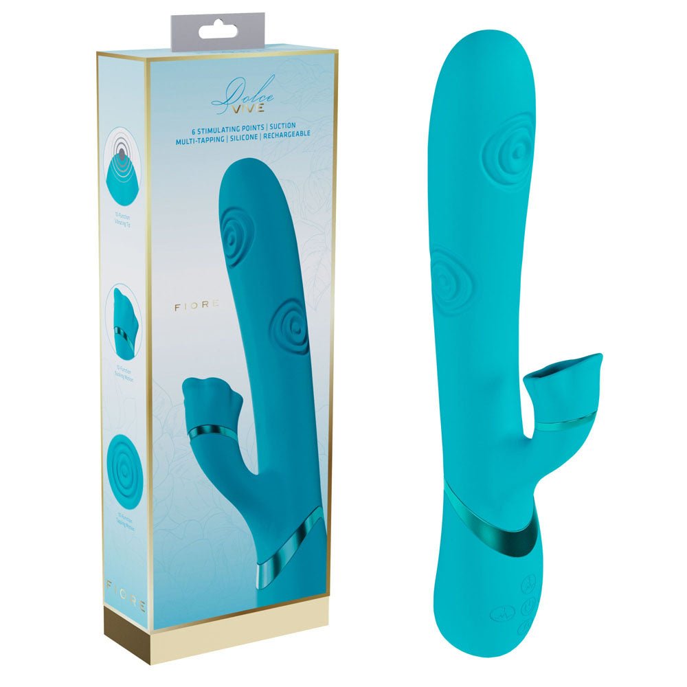Buy VIVE Fiore - Blue 25 cm USB Rechargeable Tapping Rabbit Vibrator at Oh Joy. Discover premium sexual toys with discreet shipping at the best price in NZ
