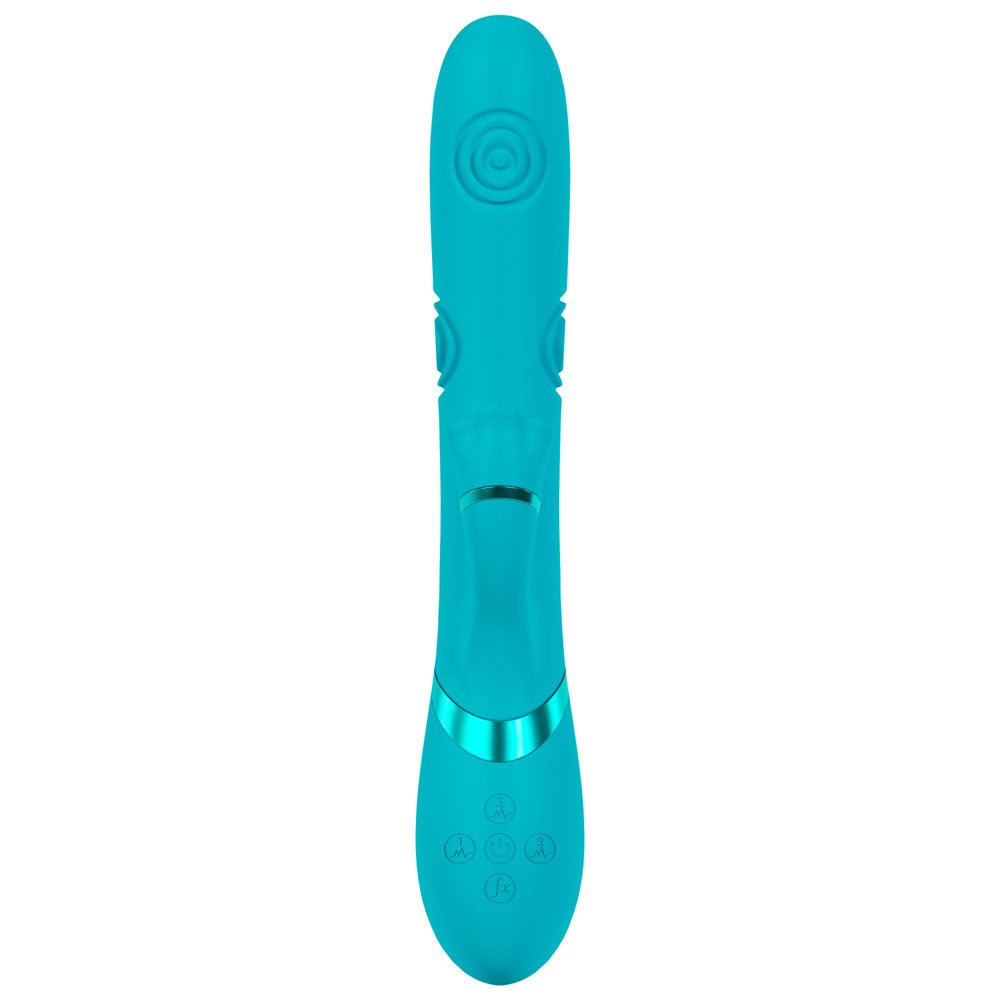 Buy VIVE Fiore - Blue 25 cm USB Rechargeable Tapping Rabbit Vibrator at Oh Joy. Discover premium sexual toys with discreet shipping at the best price in NZ