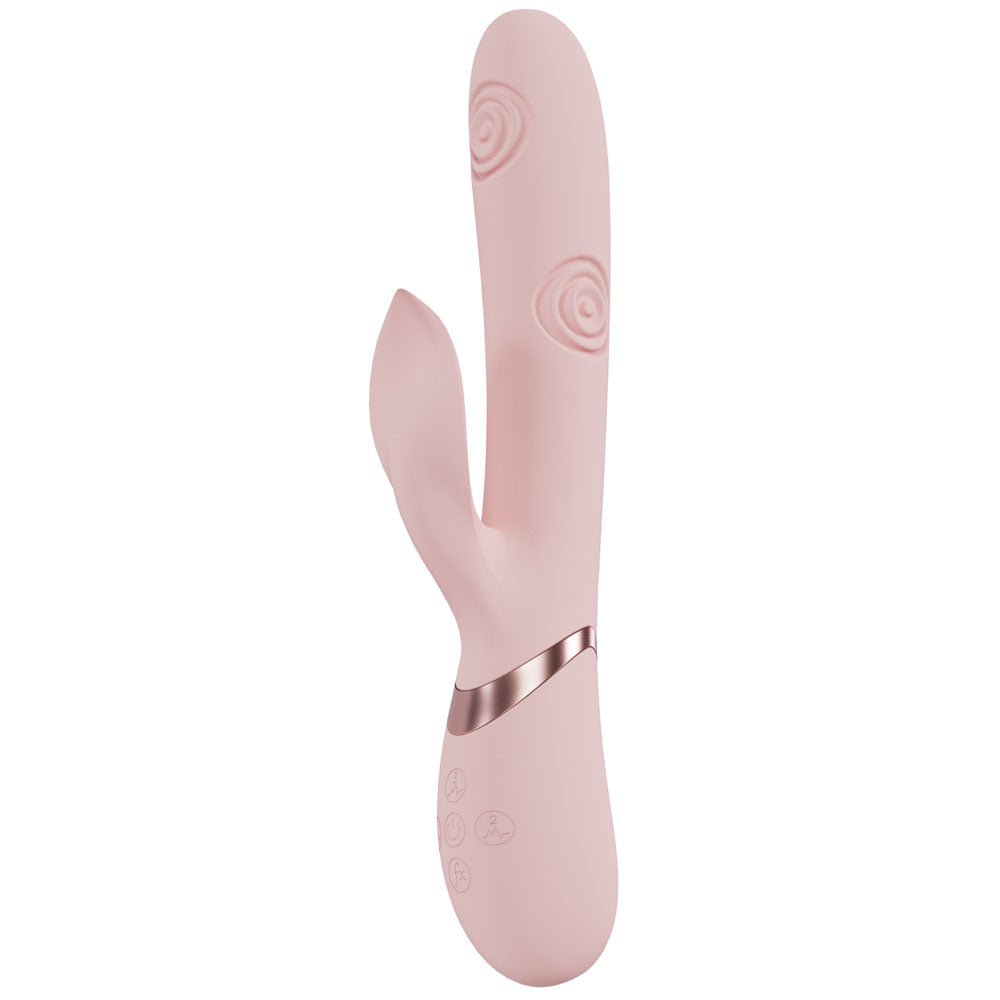 Buy VIVE Fronda - Pink - Pink 25 cm USB Rechargeable Tapping Rabbit Vibrator