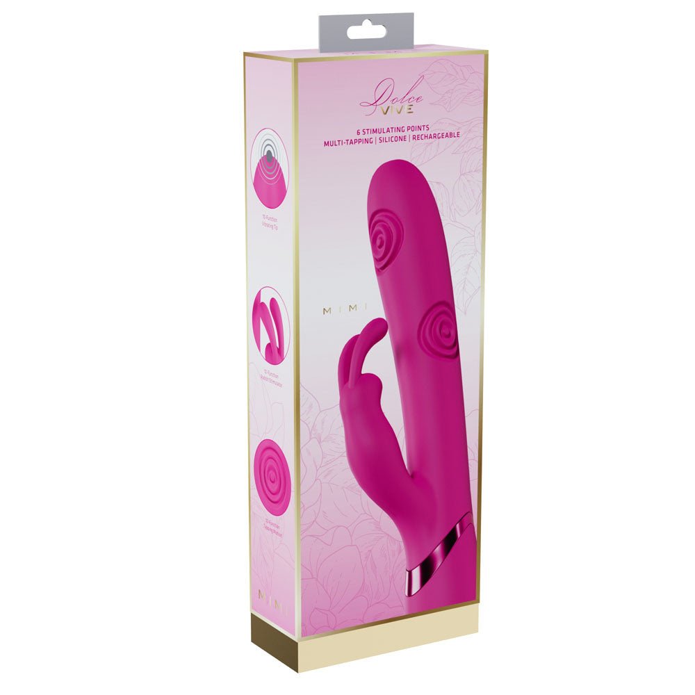 Buy VIVE Mimi - Pink - Pink 25 cm USB Rechargeable Vibrating & Tapping Rabbit Vibrator at Oh Joy. Discover premium sexual toys with discreet shipping at the best price in NZ