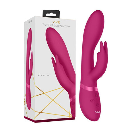 Buy Vive Zosia - Pink 21.3 cm USB Rechargeable Rabbit Vibrator