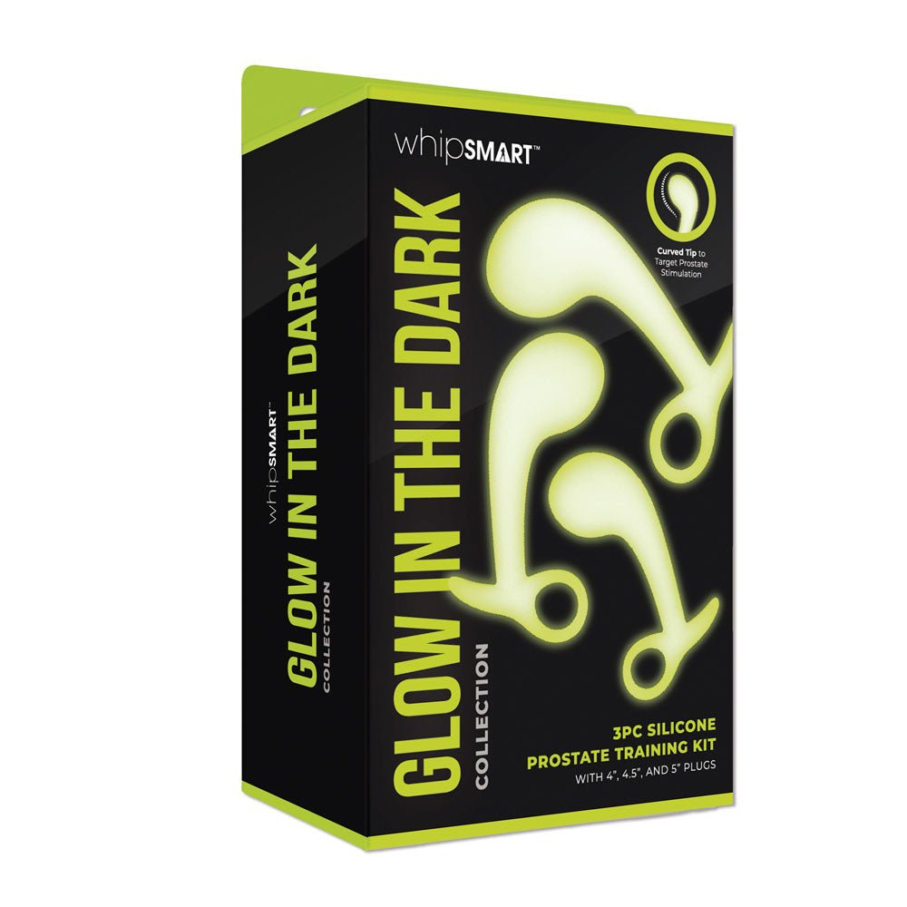 Buy WhipSmart Glow In The Dark 3pc Prostate Training Kit - Glow In Dark Prostate Massagers - Set of 3 Sizes