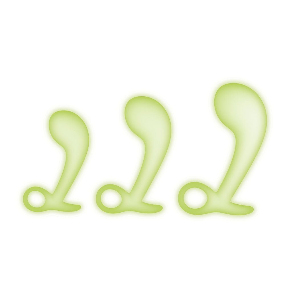Buy WhipSmart Glow In The Dark 3pc Prostate Training Kit - Glow In Dark Prostate Massagers - Set of 3 Sizes