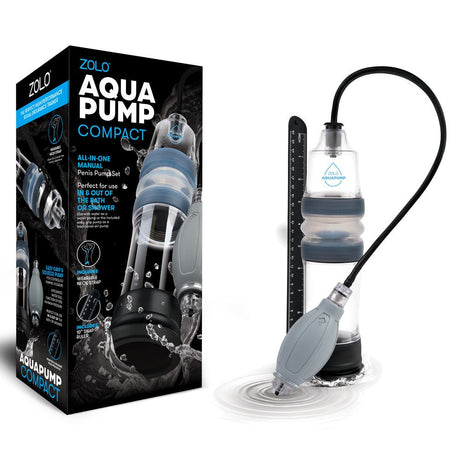 Buy Zolo Aquapump Compact - Clear Water Penis Pump at Oh Joy. Discover premium sexual toys with discreet shipping at the best price in NZ